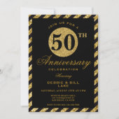 50周年結婚記念日の招待状 招待状 (正面)