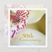 50周年結婚記念日の招待状 招待状 (正面/裏面)
