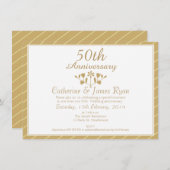 50周年結婚記念日の招待状 招待状 (正面/裏面)