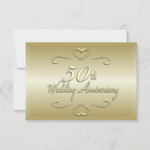 50周年結婚記念日の招待状 招待状