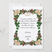 50周年結婚記念日の誓い更新招待状 招待状 (裏面)