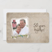 50周年結婚記念日の誓い更新 招待状 (正面)