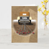 50周年結婚記念日の贈り物 カード (黄色い花)