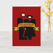 50周年結婚記念日の贈り物 カード (黄色い花)