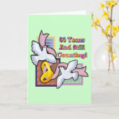 50周年結婚記念日の贈り物 カード (黄色い花)