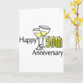 50周年結婚記念日の贈り物 カード (黄色い花)