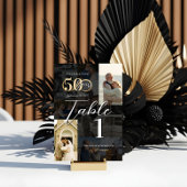 50周年結婚記念日のThen&Now写真コラージュ テーブルナンバー