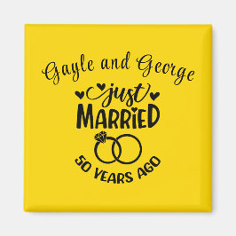 50周年結婚記念日オリジナルネーム マグネット