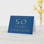 50周年結婚記念日カード カード (黄色い花)
