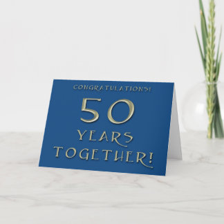 50周年結婚記念日カード カード