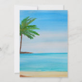 50周年結婚記念日トロピカルビーチコースタル セーブザデート (裏面)