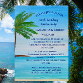 50周年結婚記念日トロピカルビーチコースタル セーブザデート