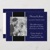 50周年結婚記念日パーティーの写真 招待状 (正面/裏面)