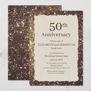 50周年結婚記念日パーティー招待状 招待状