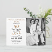 50周年結婚記念日パーティー招待状 招待状 (スタンド正面)