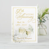 50周年結婚記念日パーティー招待状 招待状 (スタンド正面)