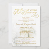 50周年結婚記念日パーティー招待状 招待状 (裏面)