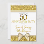 50周年結婚記念日パーティー招待状 招待状 (正面)