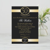 50周年結婚記念日パーティー招待状 招待状 (スタンド正面)