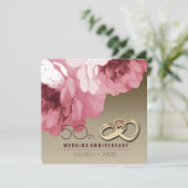 50周年結婚記念日パーティー招待状 招待状 (スタンド正面)