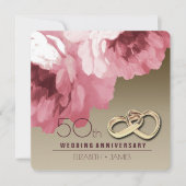 50周年結婚記念日パーティー招待状 招待状 (正面)