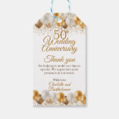 50周年結婚記念日パーティー ギフトタグ (正面)