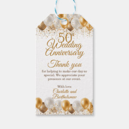 50周年結婚記念日パーティー ギフトタグ