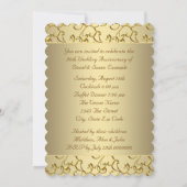 50周年結婚記念日パーティー 招待状 (裏面)