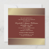 50周年結婚記念日パーティー 招待状 (裏面)