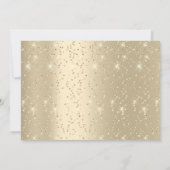 50周年結婚記念日写真ゴールドコンフェッティファミリー 招待状 (裏面)