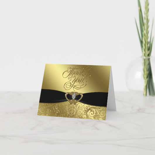 50周年結婚記念日写真感謝カード サンキューカード (正面)