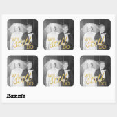 50周年結婚記念日写真 - 私たちはまだ愛し合っている スクエアシール (シート)