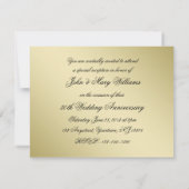 50周年結婚記念日写真 4.25x5.5 招待状 (裏面)