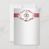 50周年結婚記念日出欠確認 招待状 (裏面)