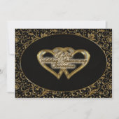 50周年結婚記念日招待状カード 招待状 (正面)