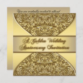 50周年結婚記念日招待状カード 招待状 (正面/裏面)