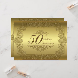 50周年結婚記念日招待状カード 招待状