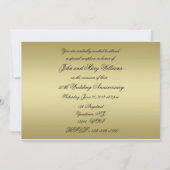 50周年結婚記念日招待状カード 招待状 (裏面)