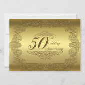 50周年結婚記念日招待状カード 招待状 (正面)