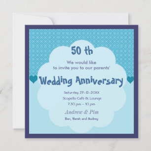 50周年結婚記念日招待状 招待状