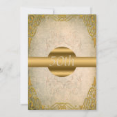 50周年結婚記念日招待状 招待状 (裏面)