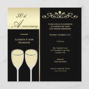 50周年結婚記念日招待状 招待状