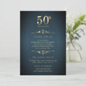 50周年結婚記念日招待状 招待状 (スタンド正面)