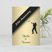 50周年結婚記念日招待状 招待状 (スタンド正面)