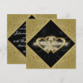 50周年結婚記念日招待状 招待状 (正面/裏面)