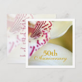 50周年結婚記念日招待状 招待状 (正面/裏面)