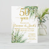 50周年結婚記念日招待状 招待状 (スタンド正面)