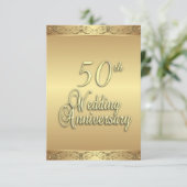 50周年結婚記念日招待状 招待状 (スタンド正面)