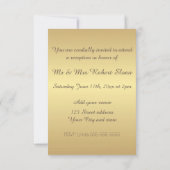 50周年結婚記念日招待状 招待状 (裏面)