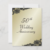 50周年結婚記念日招待状 招待状 (裏面)